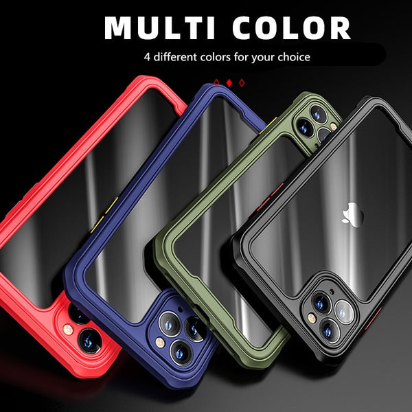 New Transparent Case For iPhone 12 11 Pro Max Shockproof ...