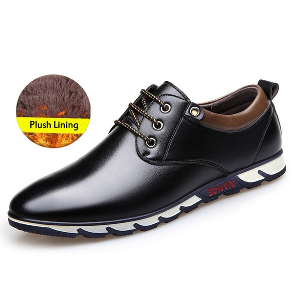 leisure leather shoes