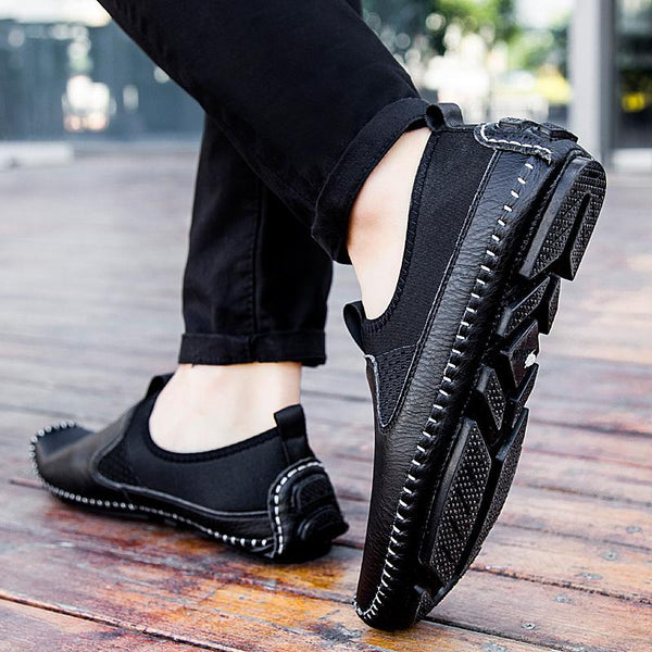 Plus size Men Slip-on Leather Comfy Shoes – Lukvip