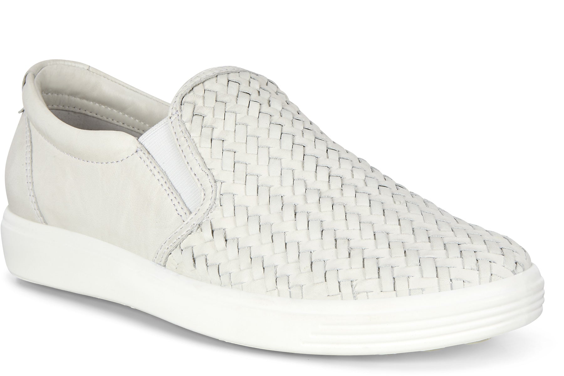 ecco woven slip on