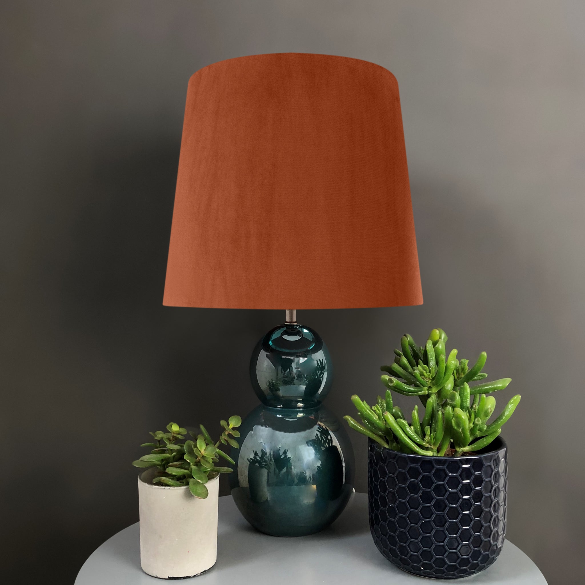 orange drum lampshade