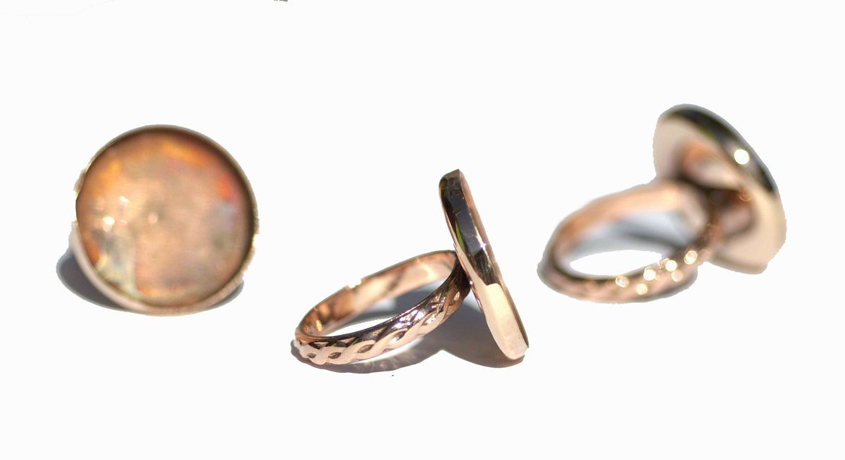 Copper Ring Blanks Round Bezel Cup Ring For Resin Gluing Or Setting Size 6 Handmade Ring Blanks Diy Ring Supply Diva