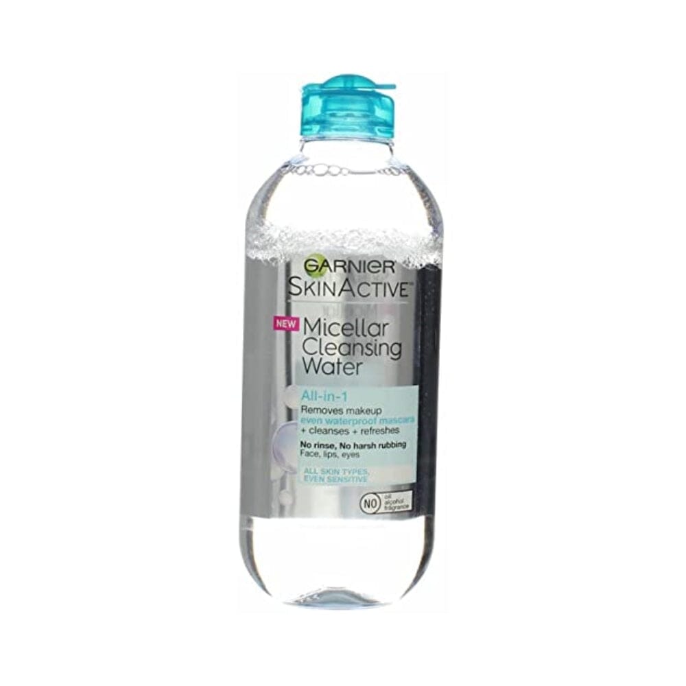 غارنييه سكن أكتيف ووتر الكل في 1 مزيل المكياج ومنظف الوجه ميسيلار المقاوم للماء Garnier Skin Active Cleansing Water All in 1 Makeup Remover and Facial Cleanser 13.5 Pack, Micellar Waterproof, 40.5 Fl Oz, Pack of 3