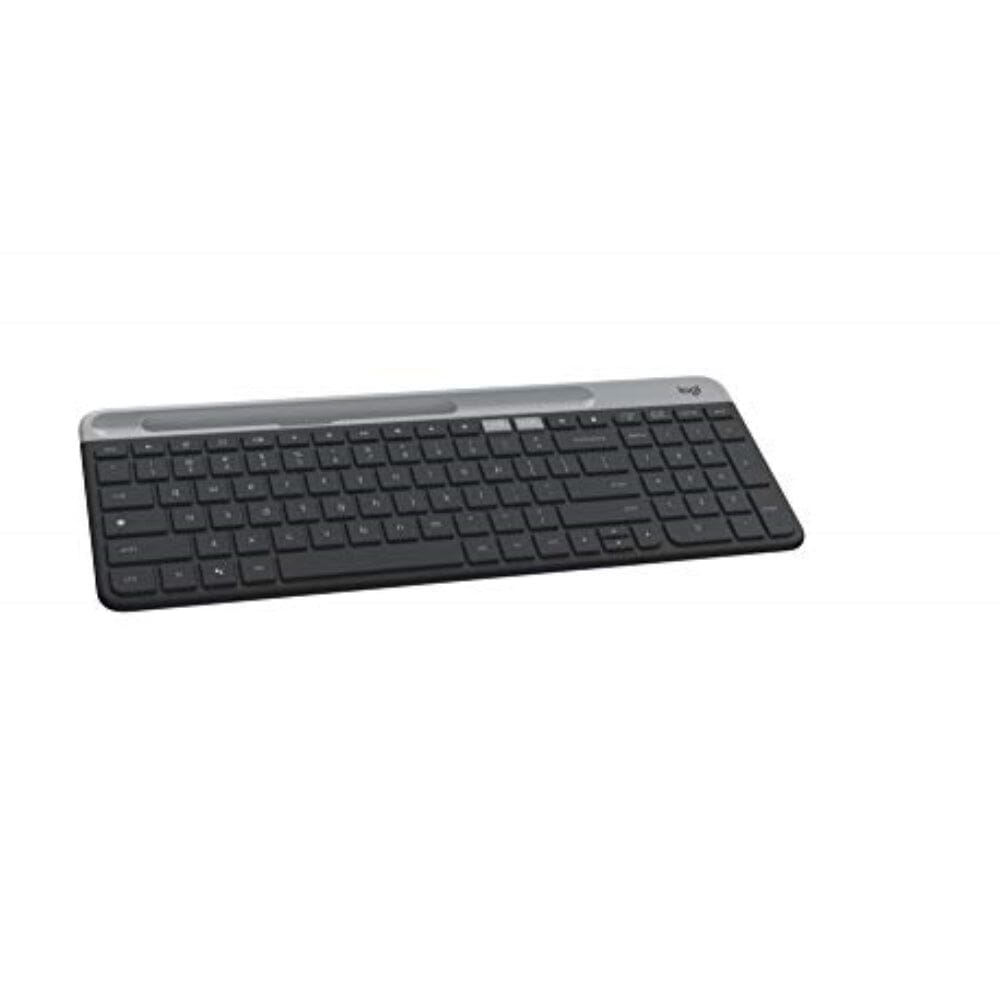 لوحة مفاتيح لاسلكية رفيعة متعددة الأجهزة من لوجيتك Logitech K580 Slim Multi-Device Wireless Keyboard for Chrome OS - Bluetooth/USB Receiver, Easy Switch, 24 Month Battery, Desktop, Tablet, Smartphone, Laptop Compatible (Renewed)