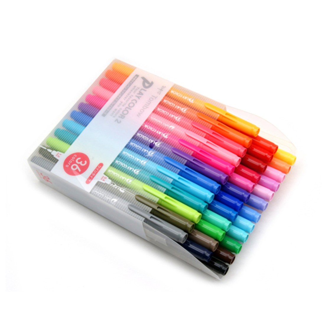 Tombow Play Color 2 Double-Sided Marker - 36 Color Set - Kawaii Pen ...
