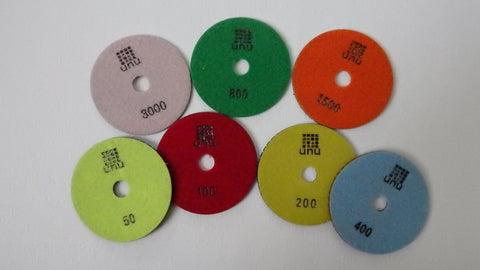 velcro back resin polishing pads