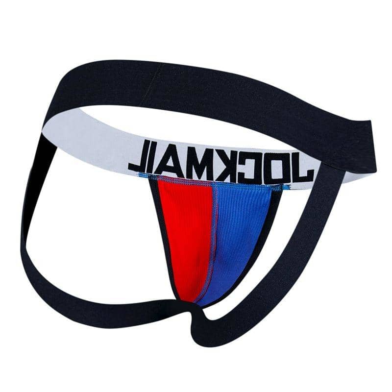 Jockmail Bi-Color Cotton jockstrap For Men • Free Shipping Worldwide