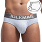Jockmail Cotton Briefs with Push-Up Strap For Men • Gray / M • Free Shipping