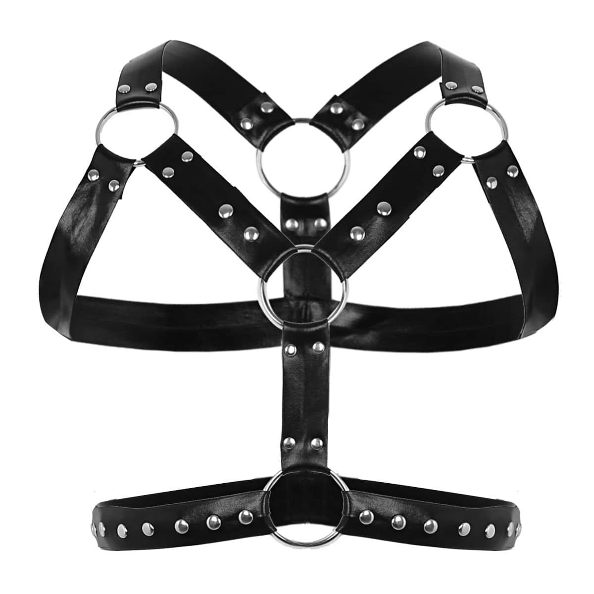 Titus Faux-Leather Chest Harness • Order With FREE Shipping – Strayght ...