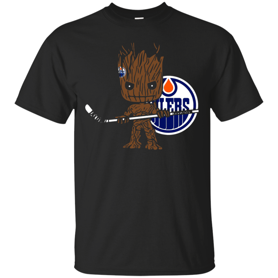 Groot I Am Ice Hockey Player Team Edmonton Oilers T-shirt