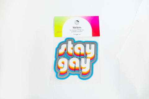 Stay Gay Pride Sticker