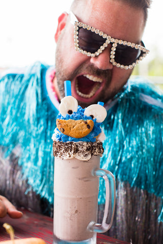 Frey Smoked Meats Cookie Monster Milkshake- Our Favorite New Orleans Burgers