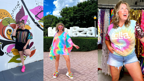 Fun, Rainbow, and sparkly outfits for Lollapalooza