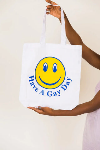 Smiley Face Bandana Fringe Tote Bag- YELLOW