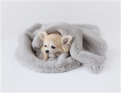 grey dog blankets