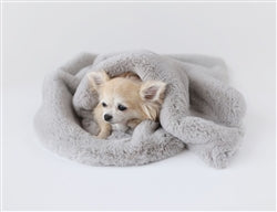 DOVE GREY Luxury Dog Blanket