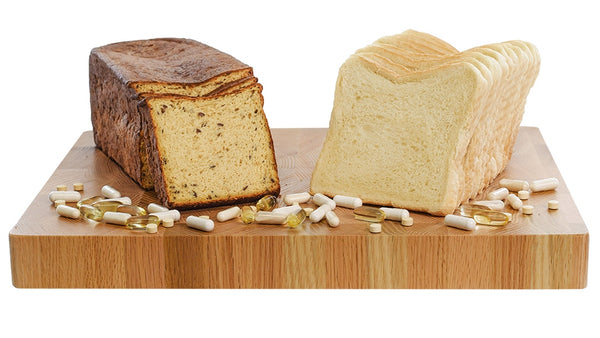 Vergleich der Nährwerte von Toast BreadUp zu Weizentoast