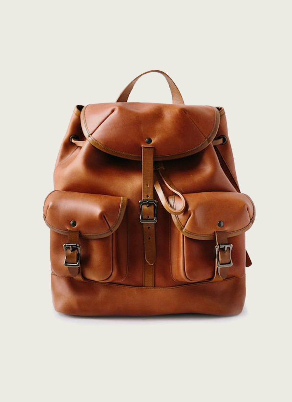 leather rucksack backpack