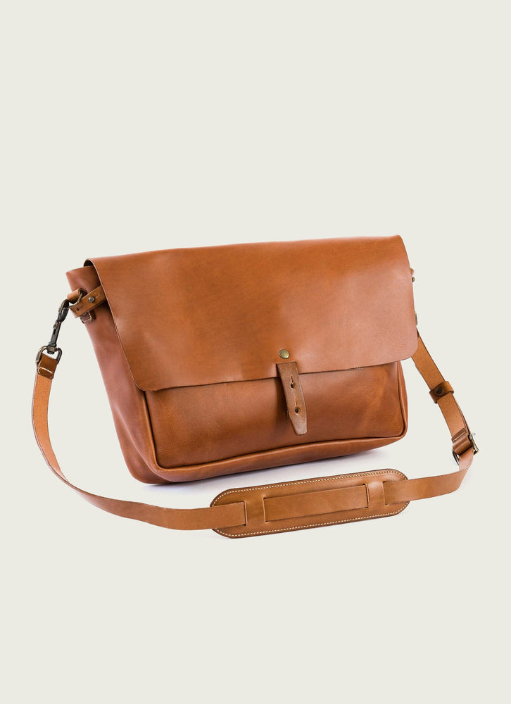 leather postal messenger bag