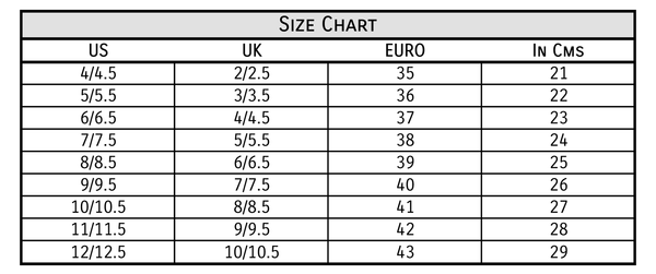 euro to inr shoe size