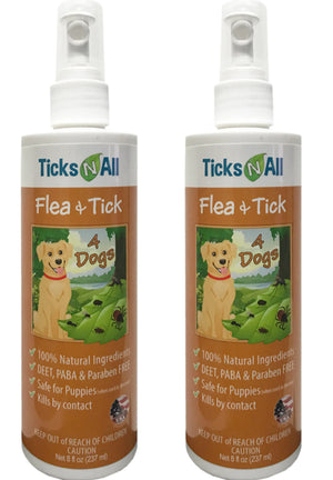 All Natural Flea & Tick 4 Dogs 8oz - Waky Pet Clothing and Accessories