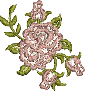Rose Spray Embroidery design by Sue Box – Sue Box Creations