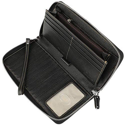 Zippy Wallet - Luxury Fashion Leather Black