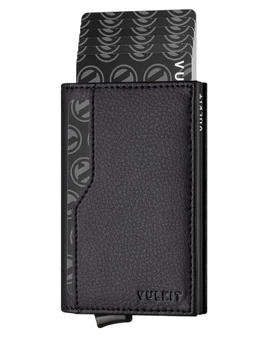 VULKIT Card Holder with Money Pocket Pop Up Wallet RFID Blocking