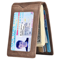 Slim ID Window Money Clip Wallet