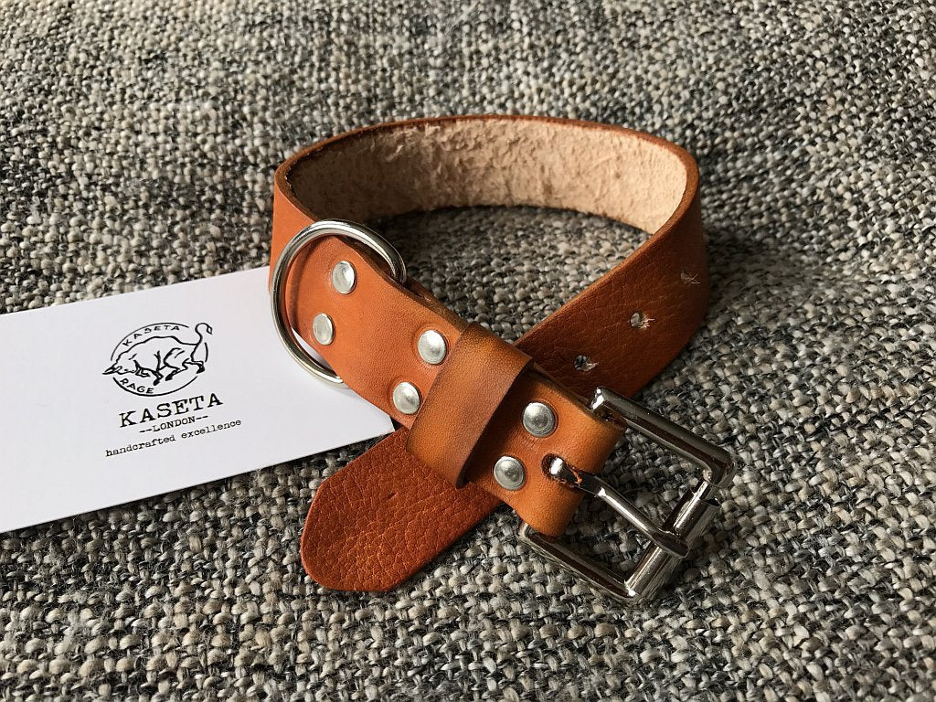 Leather Dog Collars - KasetaLeather