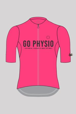 Racehorse Full Zip Jersey - Women's - GO PHYSIO Pink - Donkey Label