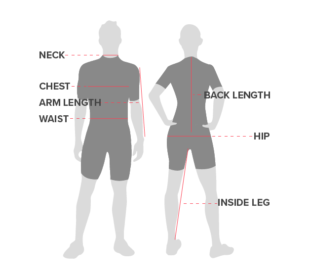 Unisex Size Chart - Donkey Label