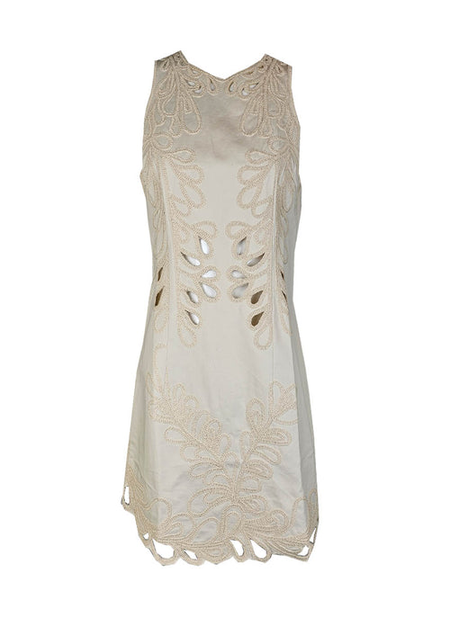 1240080 Embroidered Trimmed Dress *Last Piece