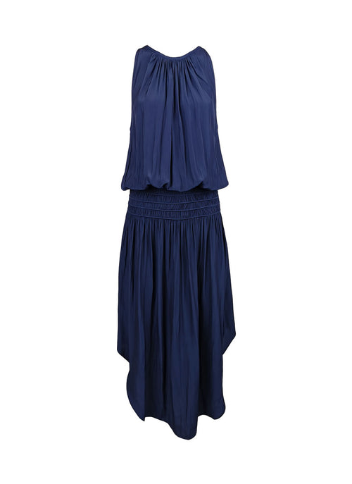N180079 Front & Back Midi Dress *Navy Blue *Last PIece