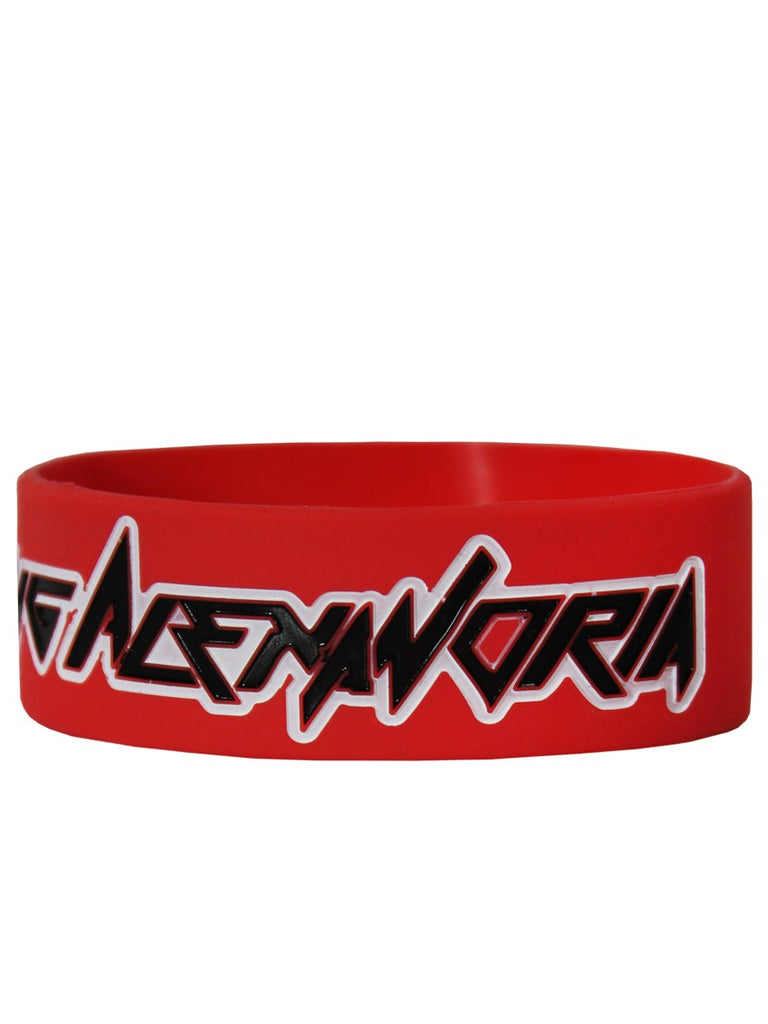 Asking Alexandria Logo Red Wristband Wristband Punk Rock Shop