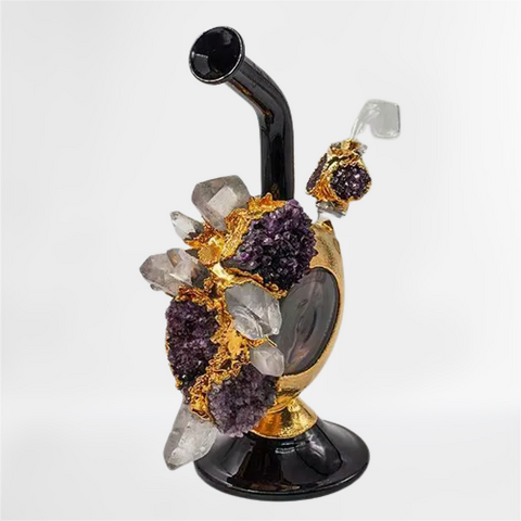 24K Gold Crystal Dab Rig