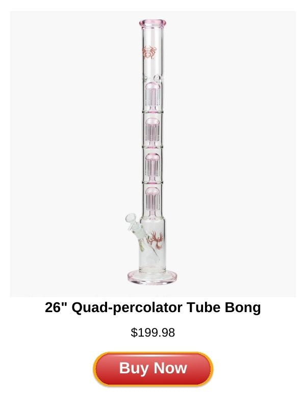 26" Quad-percolator Tube Bong