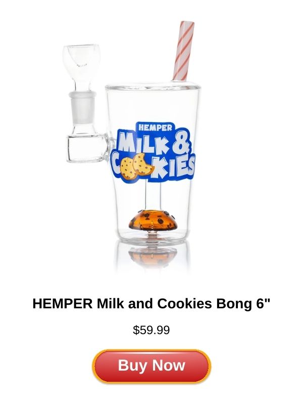 HEMPER Milk and Cookies Bong 6"