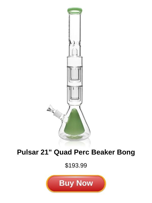 Pulsar 21" Quad Perc Beaker Bong
