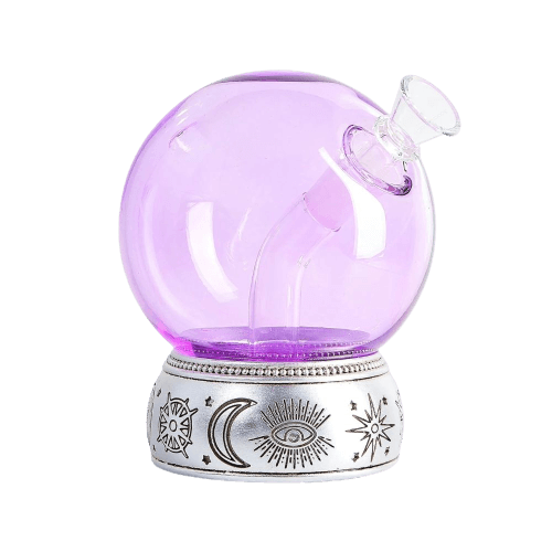 Purple Crystal Ball Bong