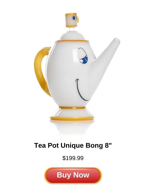 Tea Pot Unique Bong 8"