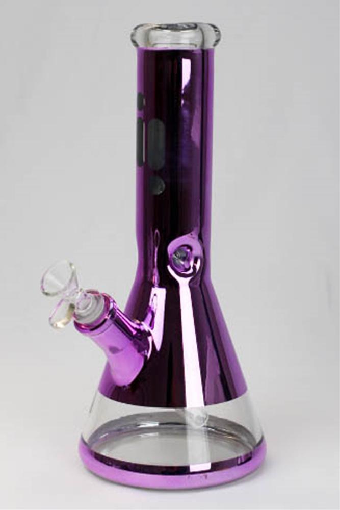 Glow Mini Beaker GLOW-ie V Print Water Pipe – CLOUD 9 SMOKE CO.