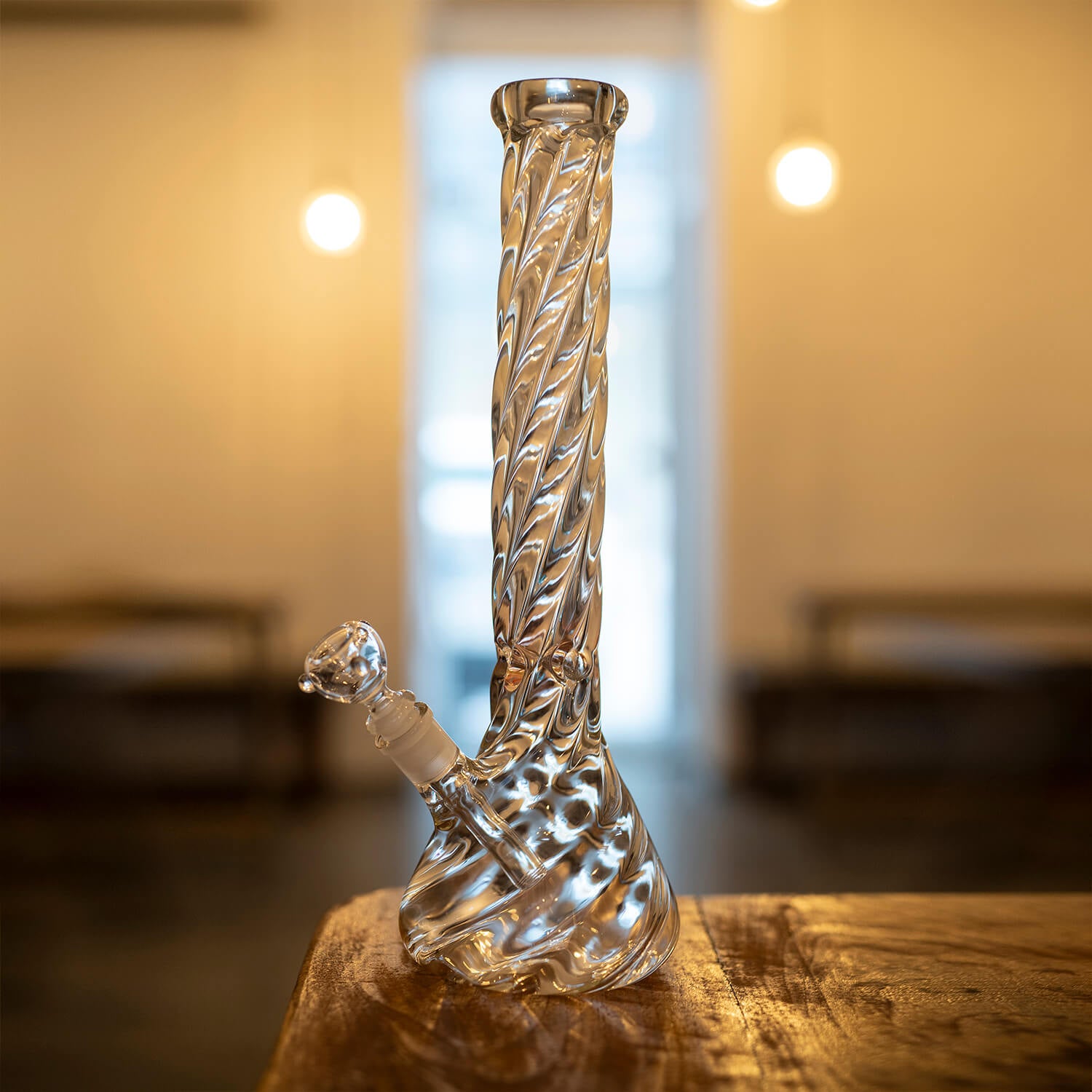 Glass Bong | Spiral Beaker Bong 16″ | INHALCO