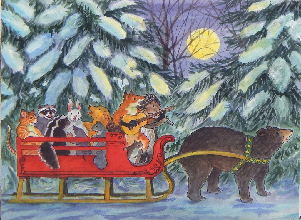 Wildlife Holiday Notecards (#1203)<br>Blank Inside, Story Line on Back<br>NEW! by Woodfield Press