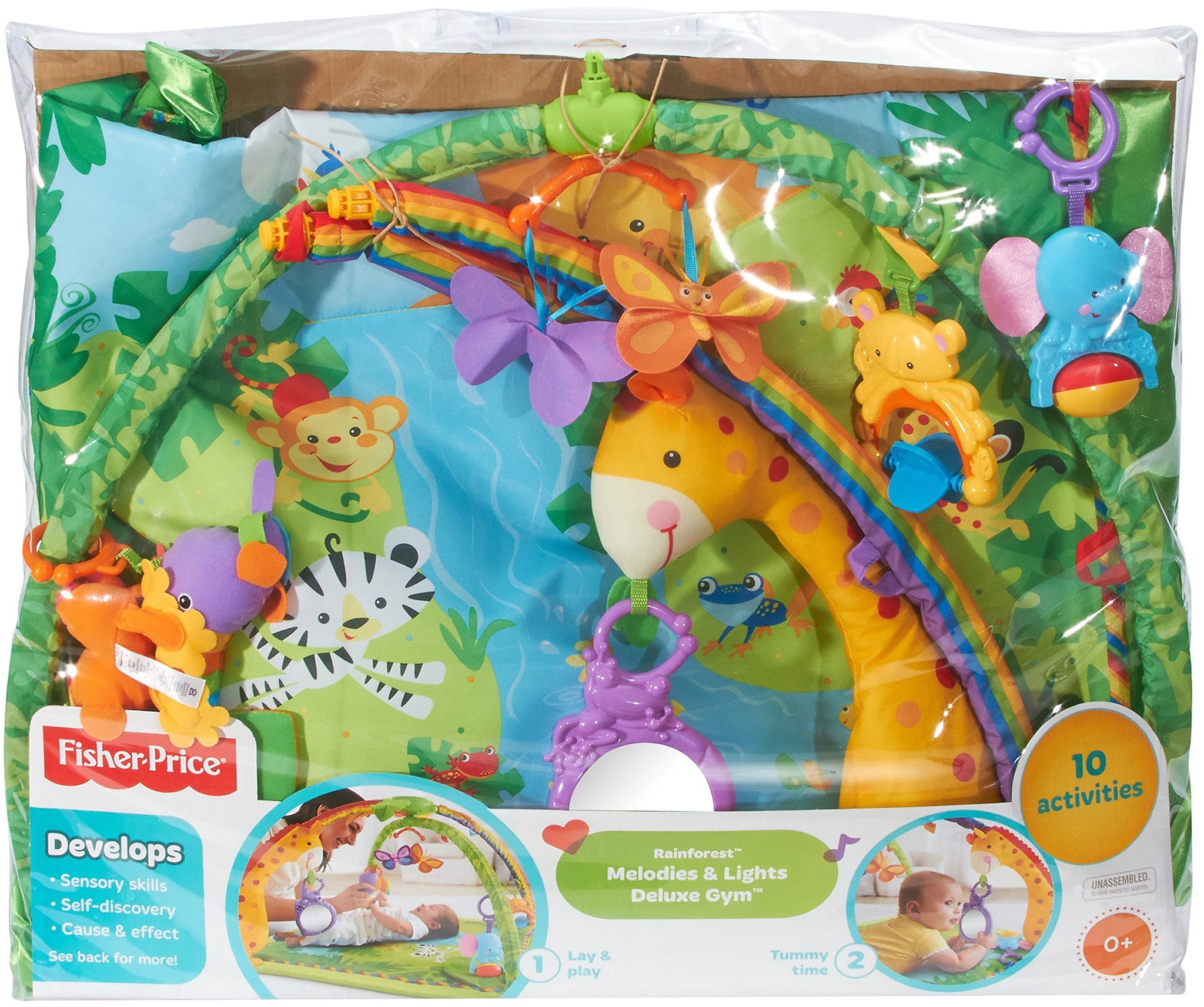 Fisher Price K4562 Melodies And Lights Deluxe Gym Discovery Mat