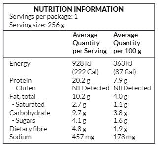 beef chow mein nutritional panel