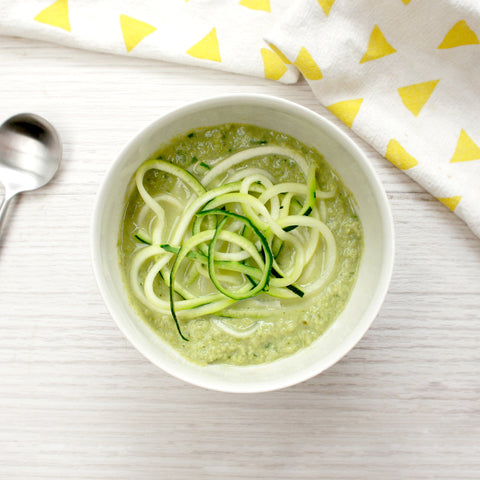 Trio of Green Zoodle Soup