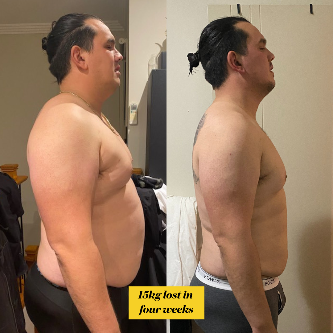 15kg lost in 4 weeks