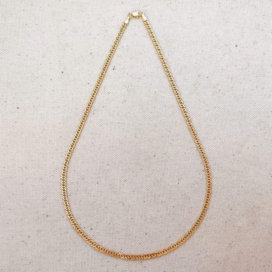 Saylor 18K Gold Filled Curb Necklace