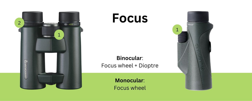 Monoculars can be easier to focus